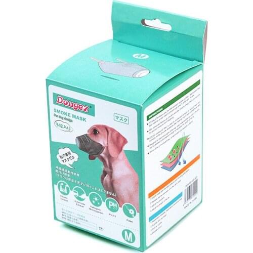 Pet Mask Anti-smog Protection Dog Mouth Cover Dog Travel Supplies Dust Mask Dog Travel Healthy puppy accessories 3pcs/box