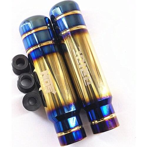 JDM NOS Burnt Blue Style Gold Aluminum 13cm Gear Shift Knob Shifter Lever Head for Universal Car