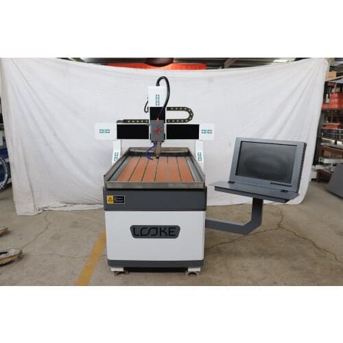 Metal Making machine 6090 cnc router with computer for cutting aluminum 2.2kw
