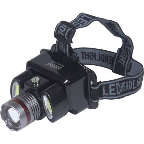 Waterproof LED headlight Hunting and fishing outdoor 3W LED rotary zoom 3 modes head lamp built in lithium battery