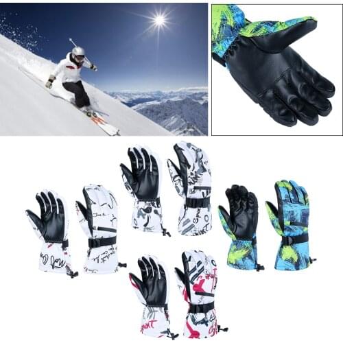 Snow Ski Gloves Winter Thermal Gloves Touch Screen Snowboarding Snow Waterproof Mitten for Men Women