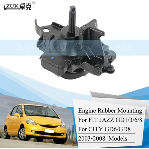 ZUK Side Engine Mounting Rubber For HONDA JAZZ FIT CITY FIT SALOON GD 1.3L 1.5L 2005 2006 2007 2008 OM#:50826-SEL-E01 For MT CAR