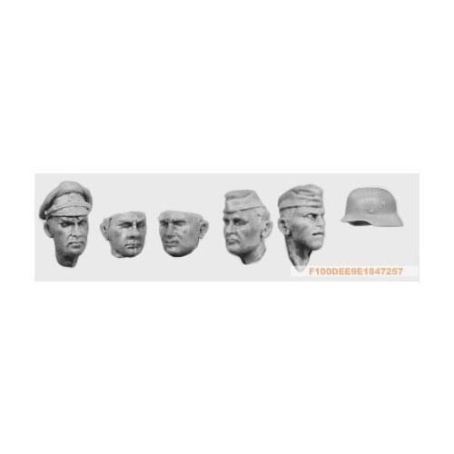 1:35 WWII British troops head (5 Figures)09