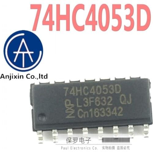 10pcs 100% orginal new demultiplexer 74HC4053D 74HC4053 SOP-16 real stock