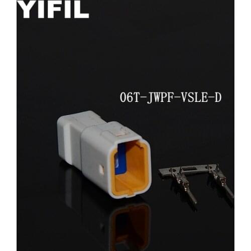 10pcs/lot 6 Pin/Way Male Or Female Automotive Connector Plug Housing With Terminal For JST 06R-JWPF-VSLE-D 06T-JWPF-VSLE-D