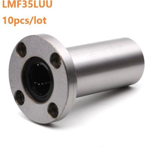 10pcs/lot LMF35LUU Long Type Round Flange Linear Bushing linear Bearing for linear shaft CNC 3D printer