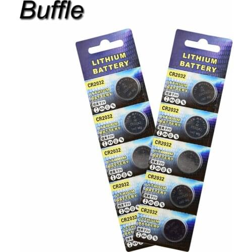 10x Buffle CR2032 Button Cell Coin Batteries 3V 210mAh Alkaline Battery CR2032 BR2032 DL2032 SB-T15 EA2032C ECR2032