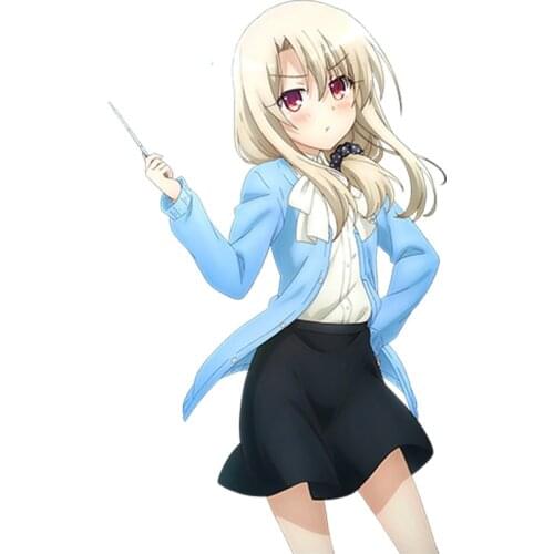 13cm Sexy Girl Car Styling Chloe von Einzbern Kuro Render Anime JDM Window Bumper Trunk Occlusion Scratch Car Sticker