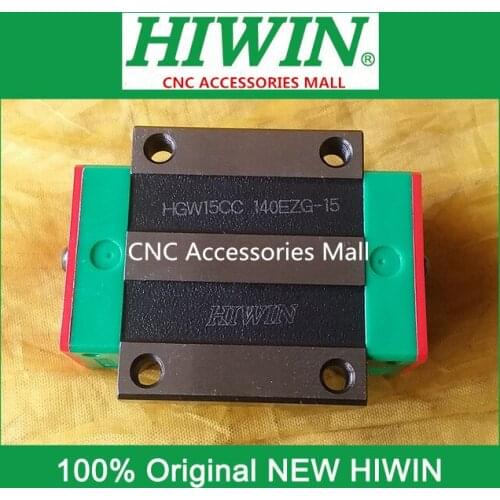6pcs Original HIWIN HGW15CC linear guide block match with HGR15 rails