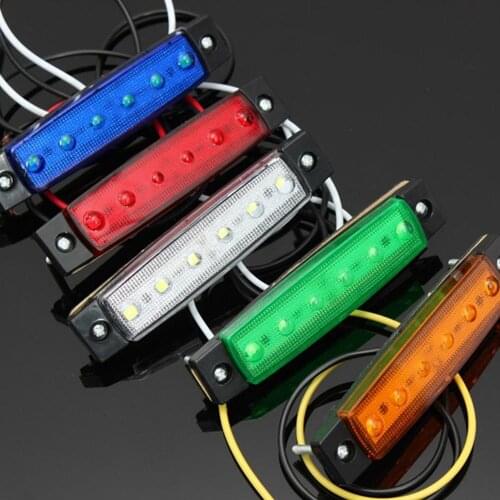 6 LED Truck Side Light Emergency Lorry Trailer Marker Lights 24V Indicator Warning Lamp Signal Led Lights Car Waterproof Lamps