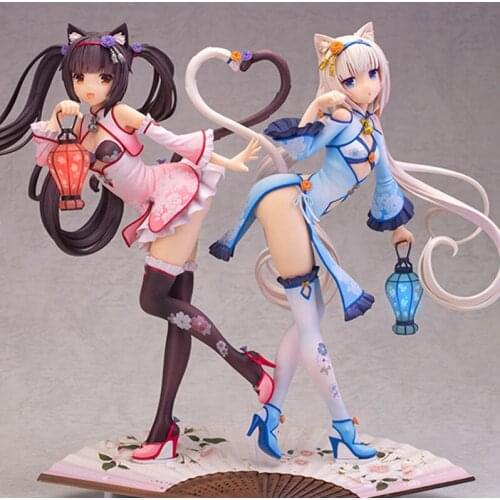 Alphamax Skytube NEKOPARA Chocolat Vanilla Cheongsam Ver. PVC Action Figure Model Toys Collection Doll Gift