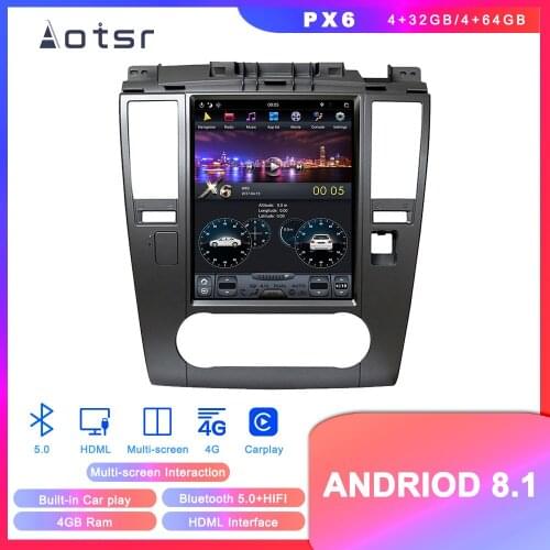 Android 8.1 Tesla Styel Car DVD Player GPS Navigation For Nissan Tiida 2004-2010 Vertical screen Auto Radio Head Unit Carplay