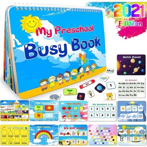 Quiet Book Early Childhood Education Book Turning Quiet Book Kindergarten Enlightenment Painting Education Book DIY DIY Handmade