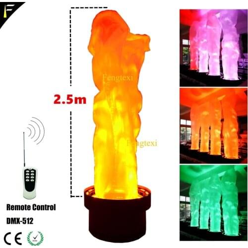 Theater Big 3D Flame Bonfire Color RGB LED 72*3w 3in1 2.5m dmx Flame Fire Light Fixture Device Decorate Stage/Disco Halloween