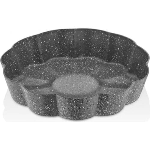 Daisy-shaped floral pattern Granite casting circular Baking Tray cake pie mold colorful baking kitchen delicious template bakery