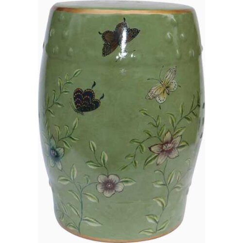 Butterfly Art Jindezhen dressing table ceramic garden stool Chinese ceramic drum stool bathroom china ceramic garden stool