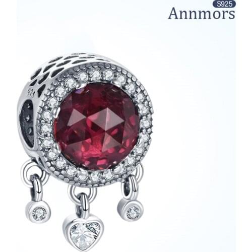 Red Dream Catcher Charm 925 Sterling Silver Fits Pandora Charms Bracelets for Woman Girl Beads Gifts for Women