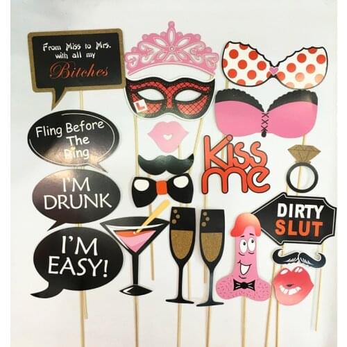 LIFE MAGIC BOX Photo Props Funny Bachelor Party Girl Photo Props Supplies Portable Photo Booth