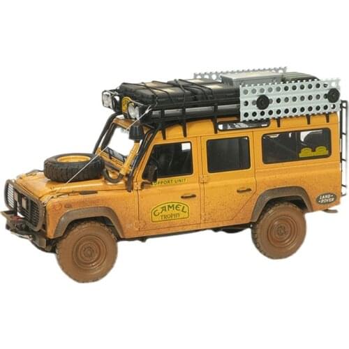 1:18 Scale Defender 1993 Malaysia 110 Dirty Version Car Model Metal Diecast Vehicle Toy for Collectible Gift Souvenir Display