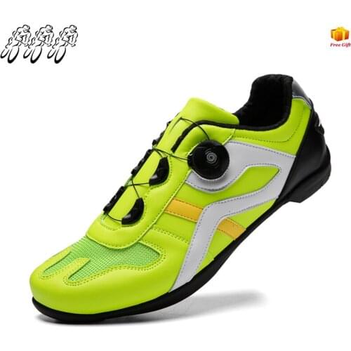 Professional Athletic Bicycle Shoes MTB Cycling Shoes Men Self-Locking Road Bike Shoes Breathable mesh Women Cycling Sneakers