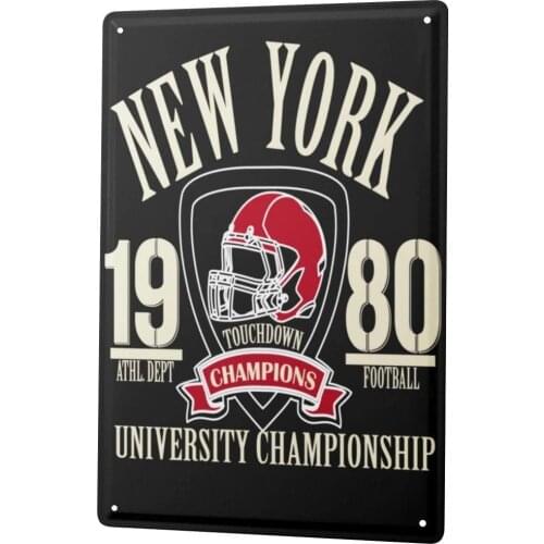 SINCE 2004 tin Sign Fun New York Football