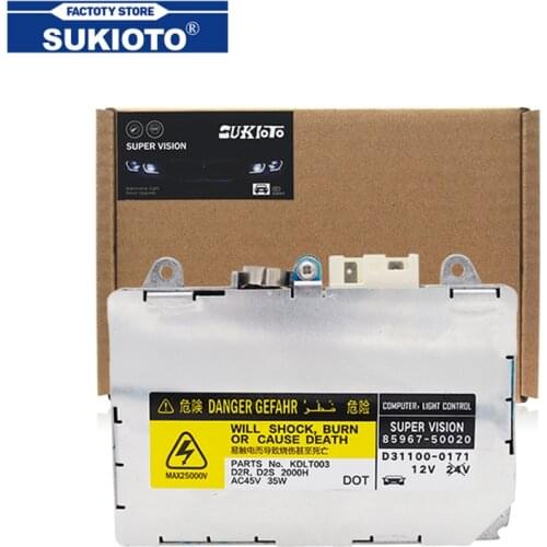 SUKIOTO New KDLT002 DDLT002 85967-50020 8596750020 D2S D2R Car Light Xenon HID Headlight Ballast 35W For Subaru Legacy Outback