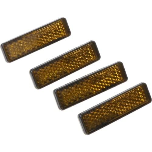 4 Pcs/Set Bicycle Pedal Reflector Safety Night Cycling Reflective Bike Accessory W8EE