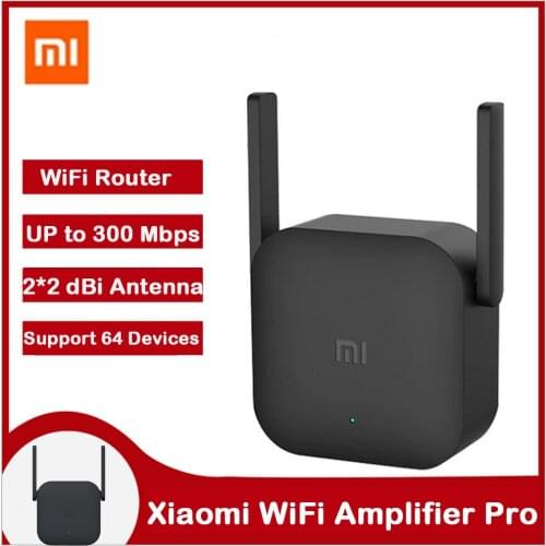 Xiaomi WiFi Router Amplifier Pro WiFi Router 300M 2.4G Network Expander Repeater Power Extender Roteador 2 Antenna Home Office