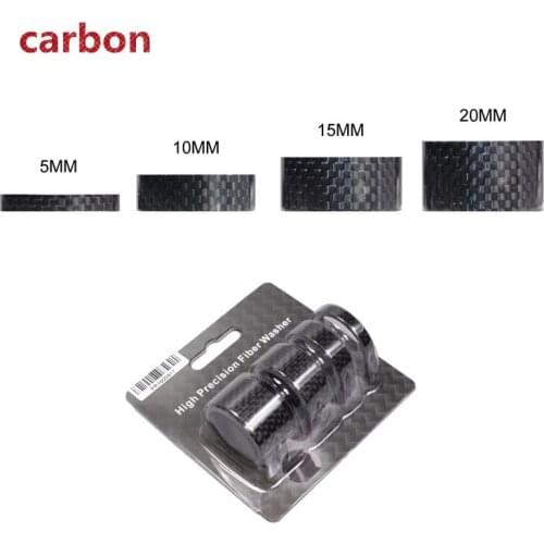 4size bicycle front fork washer 28.6mm carbon 5/10/15/20mm bicycle full carbon fiber accessories ultralight