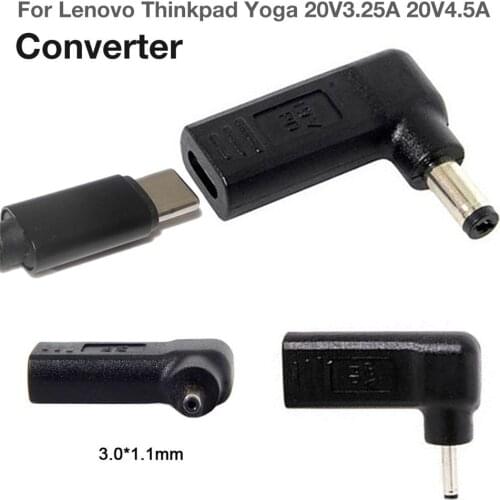 Laptop Charger Adapter Converter USB Type C Female Dc Power Jack 5.5mm 4.0mm 7.4mm 3.0mm 2.5mm For Lenovo Thinkpad