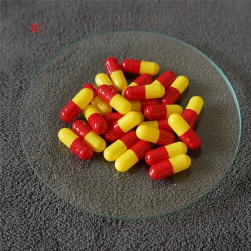 1# 1000/5000pcs Portable High Quality Hard Gelatin Capsules, Empty Hollow Gelatin Capsules ,DIY Joined or Separated Capsules