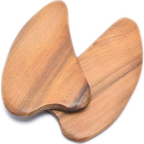 1PCS Natural Wood Body Guasha Massager Board Traditional Manual Scraper Massage Plate Gua Sha SPA Therapy Relaxation Health Care