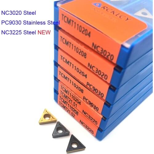 10PCS TCMT110204 NC3020 PC9030 TCMT110208 high quality carbide insert Internal turning tools insert CNC latter tool