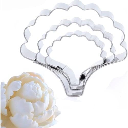 3PCS/Set Cake Mold Carnations Flower Petal Stainless Steel Cookie Cutter Fondant Cake Decorating Tools Sugar Pastry Biscuit Mold