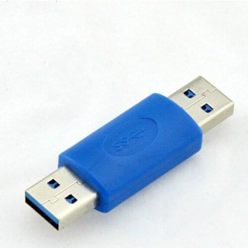 500pcs/lot USB 3.0 Connector A Male to A Male USB 3.0 Adapter Extender Connecter Gender Changer Converter Wholesale