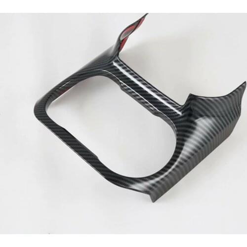 Auto Accessories For 2021 2022 Subaru Outback ABS Carbon Fiber Car Front Row Water Cup Holder Cover Frame Panel Sticker