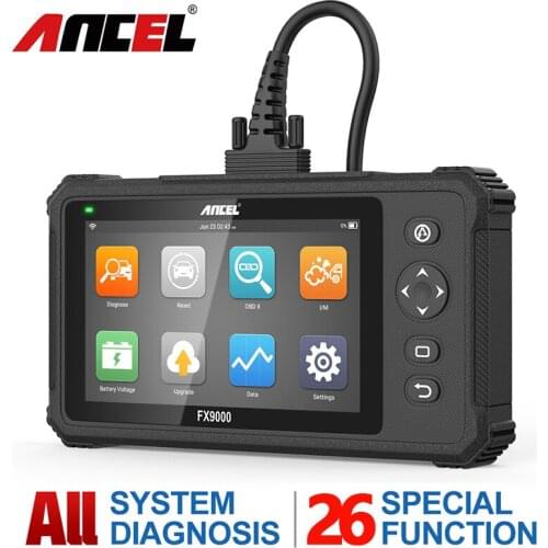 ANCEL FX9000 OBD2 Car Full System Diagnostic Tool Code Reader Scanner Mult-language 15 Special Function ODBII Automotive Scanner
