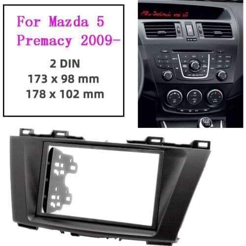 Car Radio Fascia Multimedia Frame Kit For Mazda 5 premacy 2010-2015 Radio Stereo CD Audio Bezel Facia Panel Trim Dash