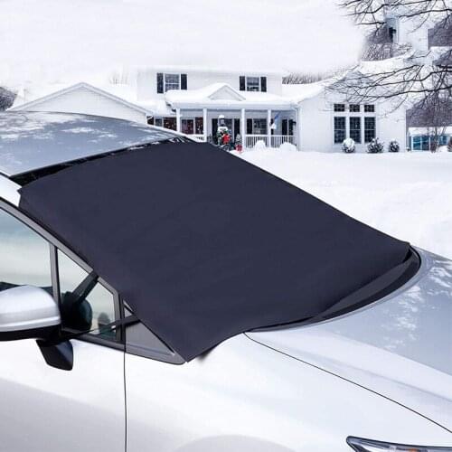 Car Winter Block Snow Cloth Thicken Oxford Cloth Front Windshield Sunshades Auto Universal Frost Dust Proof Cover Accessories