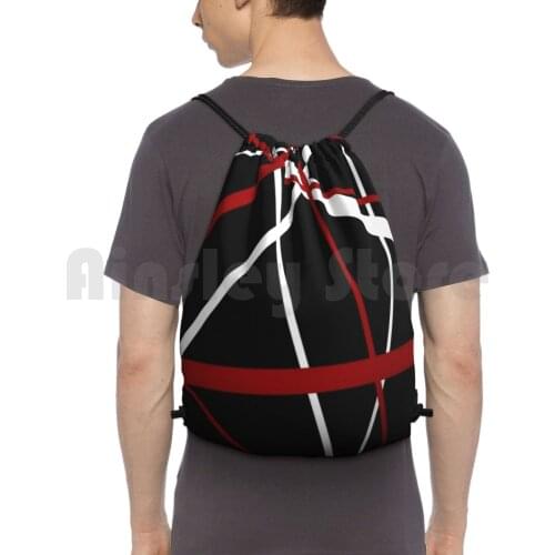 The Cross Line Black Backpack Drawstring Bags Gym Bag Waterproof Black Phone Skin Sale Galaxy Discount Long Sleeve Stuff