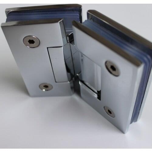 Zinc Alloy bathroom clip 135 degrees straight kitchen shower glass door folder