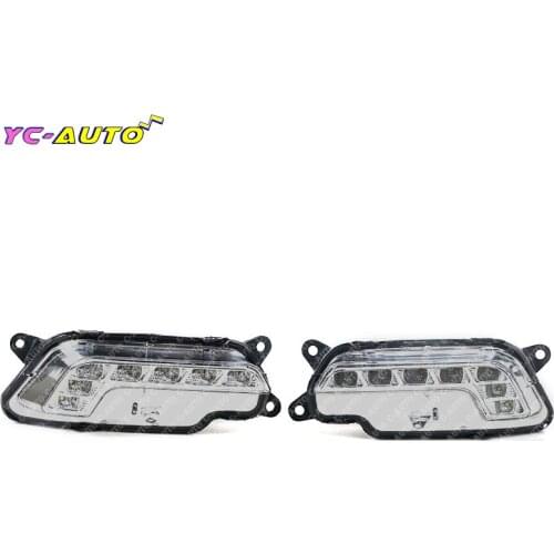 Csr Left Right side LED Daytime Running Light DRL Lower Bumper Grilles For Mercedes W212 E300 E350 E500 2009-2013 Pre-Facelift