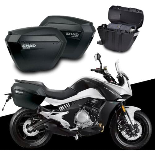 For CFMOTO CF650-3 650MT 650 MT SHAD SH23 Side Boxs+Rack Set Motorcycle Luggage Case Saddle Bags Bracket Carrier System