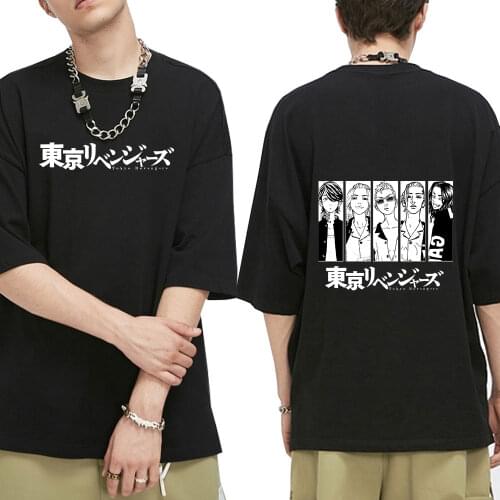 Tokyo Revengers Print T-shirts Men Women Summer 2021 Graphic Tees Funny Shirts Loose Crew Neck Harajuku Short Sleeve Tops