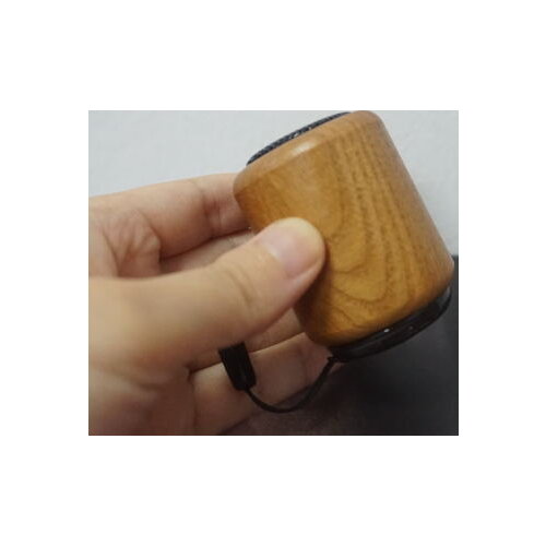 HIGI loud bamboo wood mini bluetooth speaker portable by small body loud voice