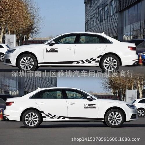 Left and Right Car Styling Decals Whole body BK Material Auto Car Body Styling Vinyl Decal Graphics Sticker