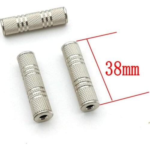 4pcs metal 3.5mm 1/8" Female to 3.5mm Female Jack Audio Headphone Stereo adapter
