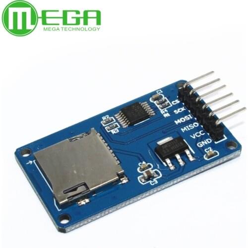 Micro SD card mini TF card reader module SPI interfaces with level converter chip