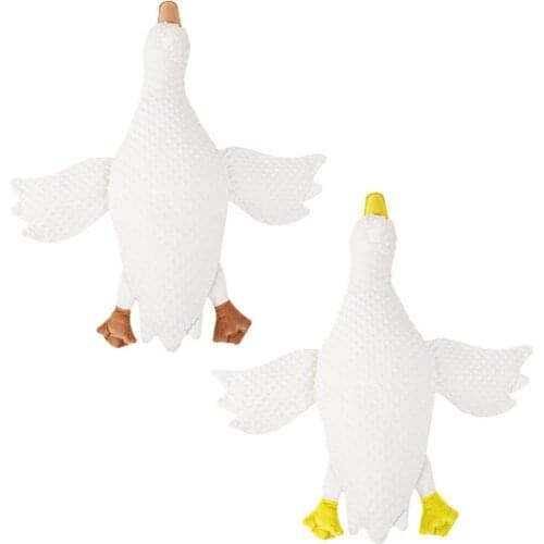 New Newborn Baby Comfort Pillow Big White Swan Infant Stuffed Pillow Soft Detachable Hugging Animal Toys Soothing Plush Doll
