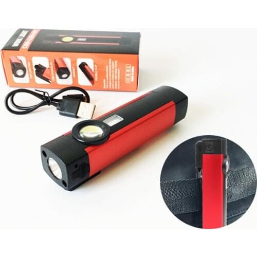 LED Tactical Flashlight Rechargeable, 395nm UV Blacklight Flashlights Detector, 4 Light Modes, Magnetic Base for Repair